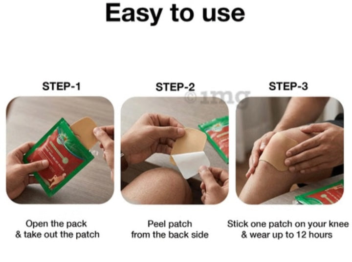 Knee Pain Relief Patches (Pack of 3)