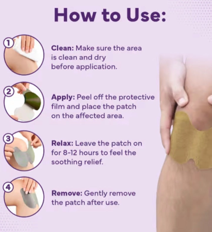 Knee Pain Relief Patches (Pack of 3)